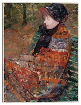 Cuadro decorativo Otoño, Retrato de Lydia Cassatt (1880) técnica mixta Cuadros Jr Retratos
