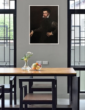 Cuadro decorativo Retrato de Un Caballero (Hacia 1554) técnica mixta Cuadros Jr Retratos