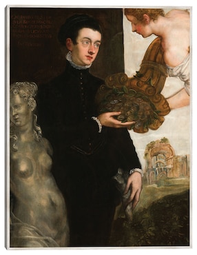 Cuadro decorativo Retrato de Octavio Strada (1567) técnica mixta Cuadros Jr Retratos