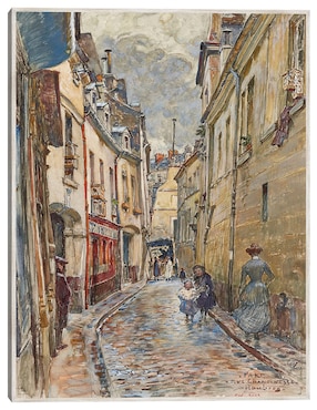 Cuadro decorativo Calle Chanoinesse, En 1905. Distrito 4 (1905) técnica mixta Cuadros Jr Lugares