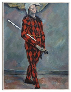Cuadro decorativo Arlequín (1888-1890) técnica mixta Cuadros Jr Retratos