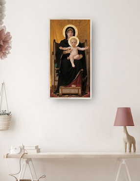 Cuadro decorativo Virgen y Niño (1888) técnica mixta Cuadros Jr Vírgenes