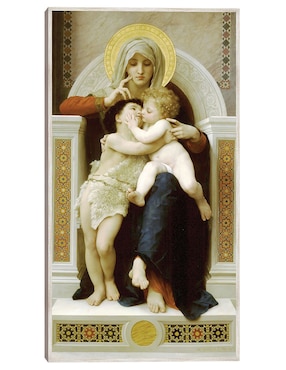 Cuadro decorativo Virgen Con El Niño y Juan Bautista (1875) técnica mixta Cuadros Jr Vírgenes