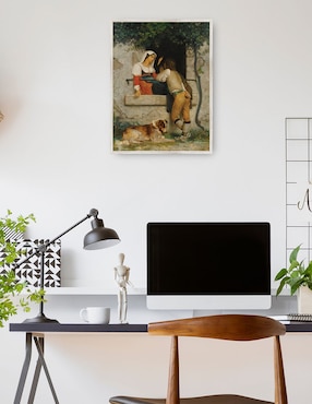Cuadro decorativo Amantes Italianos técnica mixta Cuadros Jr Familia