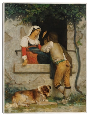 Cuadro decorativo Amantes Italianos técnica mixta Cuadros Jr Familia