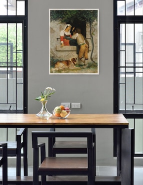 Cuadro decorativo Amantes Italianos técnica mixta Cuadros Jr Familia