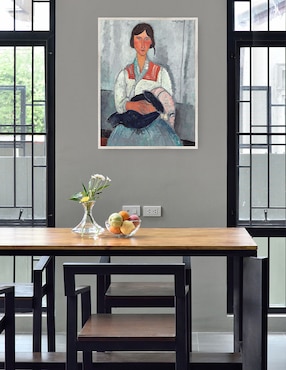 Cuadro decorativo Mujer Gitana Con Bebé técnica mixta Cuadros Jr Familia