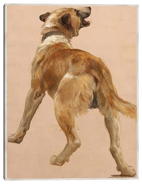 Cuadro decorativo Estudio Del Perro Guía Homѐre Et Son técnica mixta Cuadros Jr Animales Domésticos
