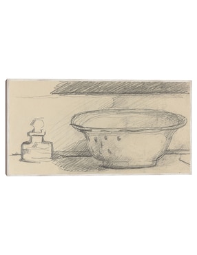 Cuadro decorativo Lavabo y Frasco Aromático (Anverso) (1877-1881) técnica mixta Cuadros Jr Bocetos