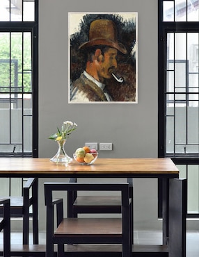 Cuadro decorativo Hombre Con Pipa (1892-1896) técnica mixta Cuadros Jr Retratos