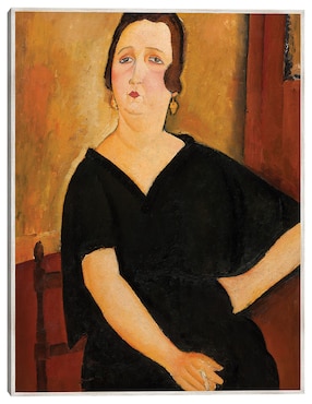 Cuadro decorativo Mujer Con Cigarrillo (1918) técnica mixta Cuadros Jr Retratos