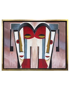 Pintura Una Dama de Azul técnica acrílico Lune Art Gallery Abstractos