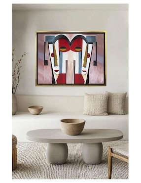Pintura Una Dama de Azul técnica acrílico Lune Art Gallery Abstractos