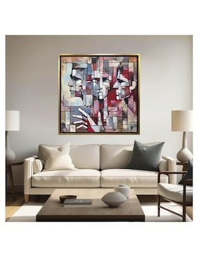Pintura Fasetas técnica acrílico Lune Art Gallery Abstractos