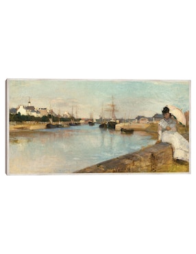 Cuadro decorativo El Puerto De Lorient técnica mixta Cuadros Jr Navegación