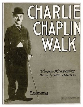 Cuadro decorativo Paseo De Charlie Chaplin (1915) técnica mixta Cuadros Jr Arte
