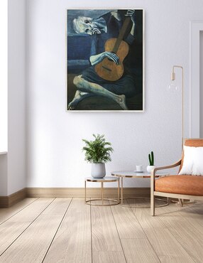 Cuadro decorativo El Viejo Guitarrista técnica mixta Cuadros Jr Música
