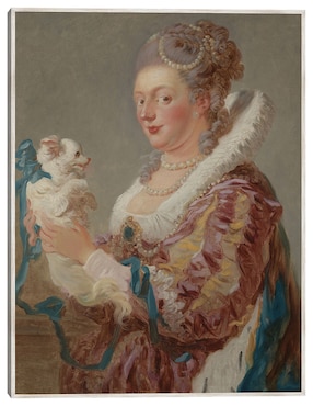 Cuadro decorativo Una Mujer Con Un Perro técnica mixta Cuadros Jr Retratos
