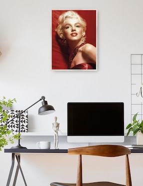 Cuadro decorativo Marilyn Monroe, Cómo Casarse Con Un Millonario técnica mixta Cuadros Jr Gente