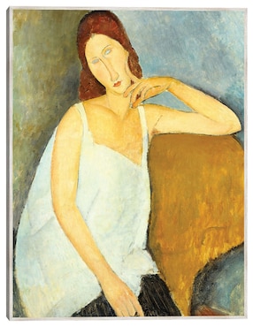 Cuadro decorativo Jeanne Hébuterne (1898-1920) Arte Mural técnica mixta Cuadros Jr Retratos