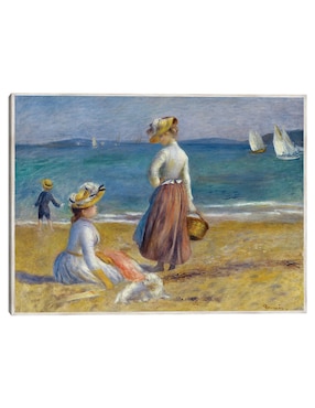Cuadro decorativo Figuras En La Playa (1890) técnica mixta Cuadros Jr Playas
