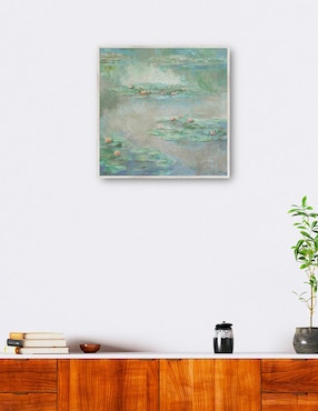 Cuadro decorativo Lirios De Agua técnica mixta Cuadros Jr Lagos