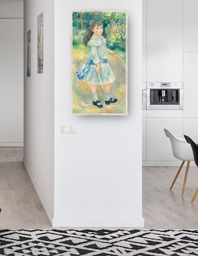 Cuadro decorativo Chica Con Un Aro técnica mixta Cuadros Jr Gente