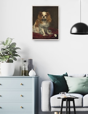 Cuadro decorativo Un Rey Charles Spaniel técnica mixta Cuadros Jr Animales Domésticos