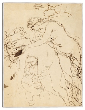 Cuadro decorativo Venus Lamentando A Adonis (C. 1608-1612) técnica mixta Cuadros Jr Arte