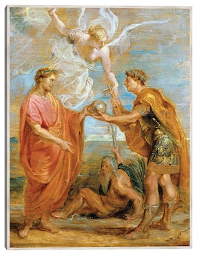 Cuadro decorativo Constancio Nombra A Constantino Como Su Sucesor (1622) técnica mixta Cuadros Jr Figuras Celestiales