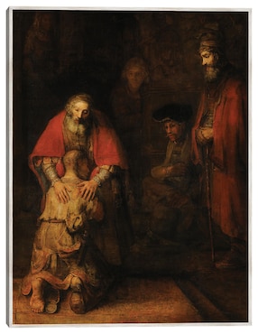Cuadro decorativo El Regreso Del Hijo Pródigo técnica mixta Cuadros Jr Religión y Espiritualidad