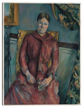 Cuadro decorativo Señora Cézanne técnica mixta Cuadros Jr Retratos