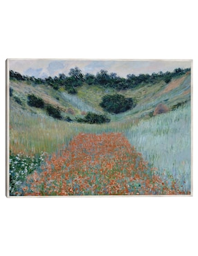 Cuadro decorativo Campo De Amapolas En Una Hondonada Cerca De Giverny (1885) técnica mixta Cuadros Jr Campos