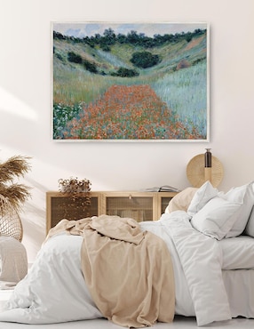 Cuadro decorativo Campo De Amapolas En Una Hondonada Cerca De Giverny (1885) técnica mixta Cuadros Jr Campos