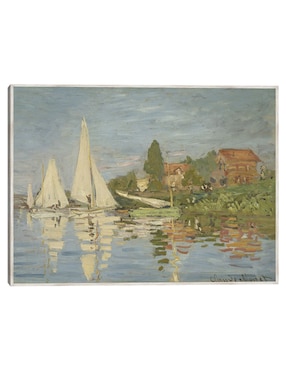 Cuadro decorativo Regatas En Argenteuil (Hacia 1872) técnica mixta Cuadros Jr Navegación