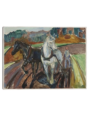 Cuadro decorativo Arado De Otoño (1919) técnica mixta Cuadros Jr Animales Domésticos