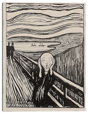 Cuadro decorativo El Grito (1895) técnica mixta Cuadros Jr Formas