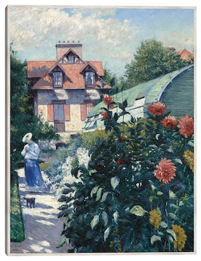 Cuadro decorativo Dalias, Jardín De Petit Gennevilliers (1893) técnica mixta Cuadros Jr Primavera