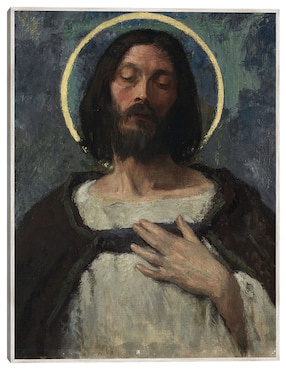 Cuadro decorativo Cristo (C. 1905) técnica mixta Cuadros Jr Figuras Celestiales