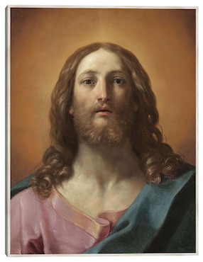 Cuadro decorativo Busto De Cristo (Salvator Mundi) técnica mixta Cuadros Jr Figuras Celestiales