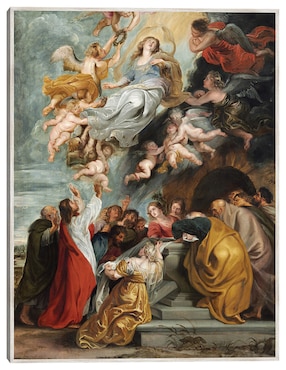 Cuadro decorativo La Asunción De La Virgen (Probablemente A Mediados De La Década De 1620) técnica mixta Cuadros Jr Figuras Celestiales