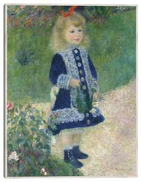 Cuadro decorativo Una Niña Con Una Regadera (1876) técnica mixta Cuadros Jr Retratos