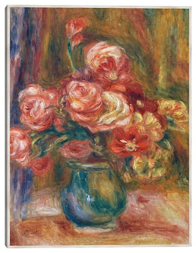 Cuadro decorativo Jarrón De Rosas (C. 1890-1900) técnica mixta Cuadros Jr Floreros