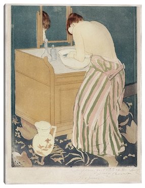 Cuadro decorativo Mujer Bañándose (1890-1891) técnica mixta Cuadros Jr Retratos