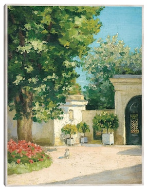 Cuadro decorativo El Pórtico De La Casa Familiar (Hacia 1875) técnica mixta Cuadros Jr Campos