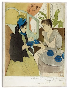 Cuadro decorativo Fiesta Del Té De La Tarde (1890-1891) técnica mixta Cuadros Jr Retratos