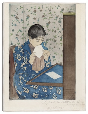 Cuadro decorativo La Carta (1890-1891) técnica mixta Cuadros Jr Retratos