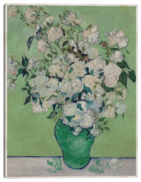 Cuadro decorativo Rosas (1890) Vertical técnica mixta Cuadros Jr Floreros