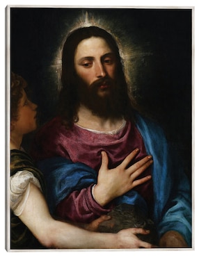 Cuadro decorativo La Tentación De Cristo (C. 1516-25) técnica mixta Cuadros Jr Figuras Celestiales