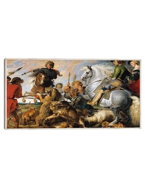 Cuadro decorativo Caza Del Lobo y El Zorro (Hacia 1616) técnica mixta Cuadros Jr Gente